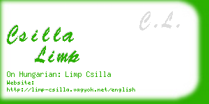 csilla limp business card